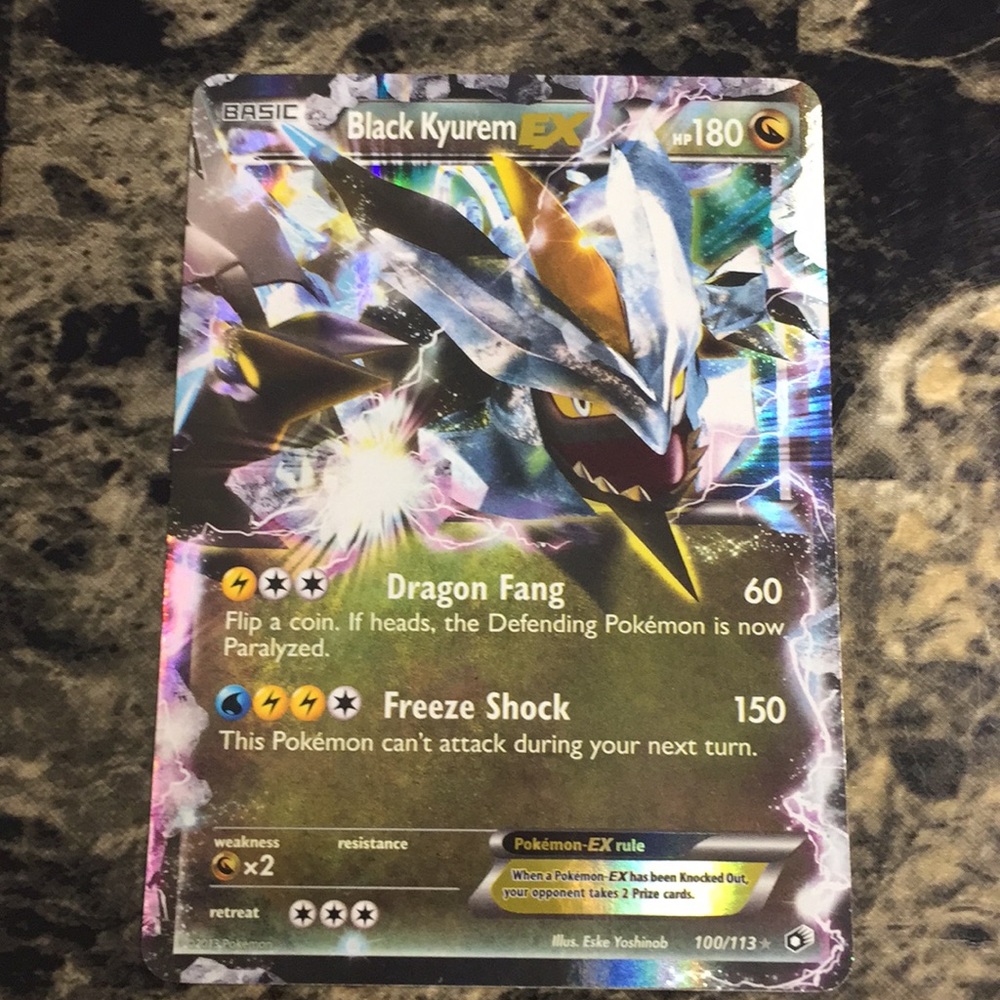 Black Kyurem Ex in very good condition 2013